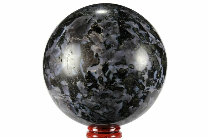 Polished, Indigo Gabbro Sphere - Madagascar #96022
